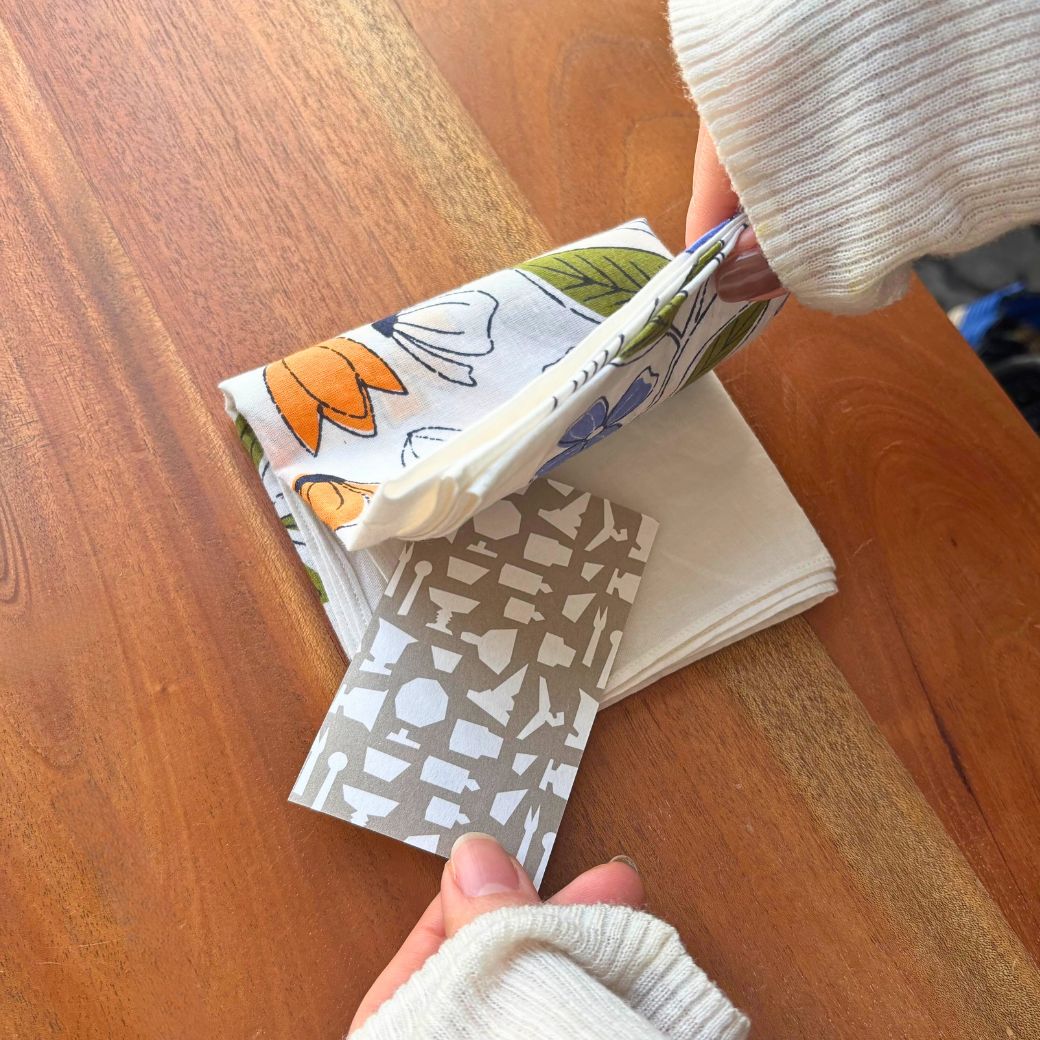 天然成分で作ったお香を印刷した メッセージカード(5種類)