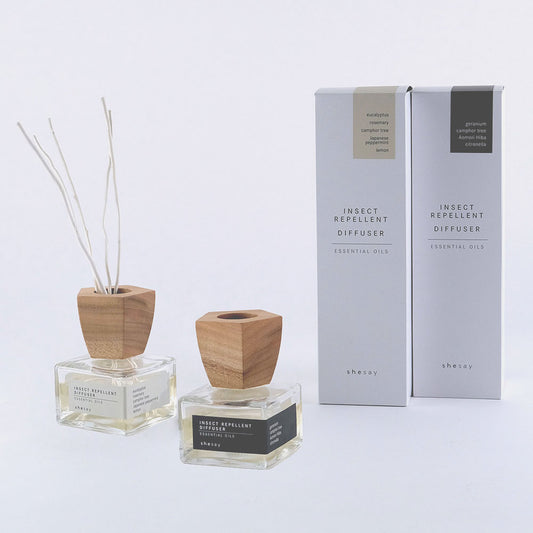エッセンシャルオイルを使った虫除けディフューザー(2種類)