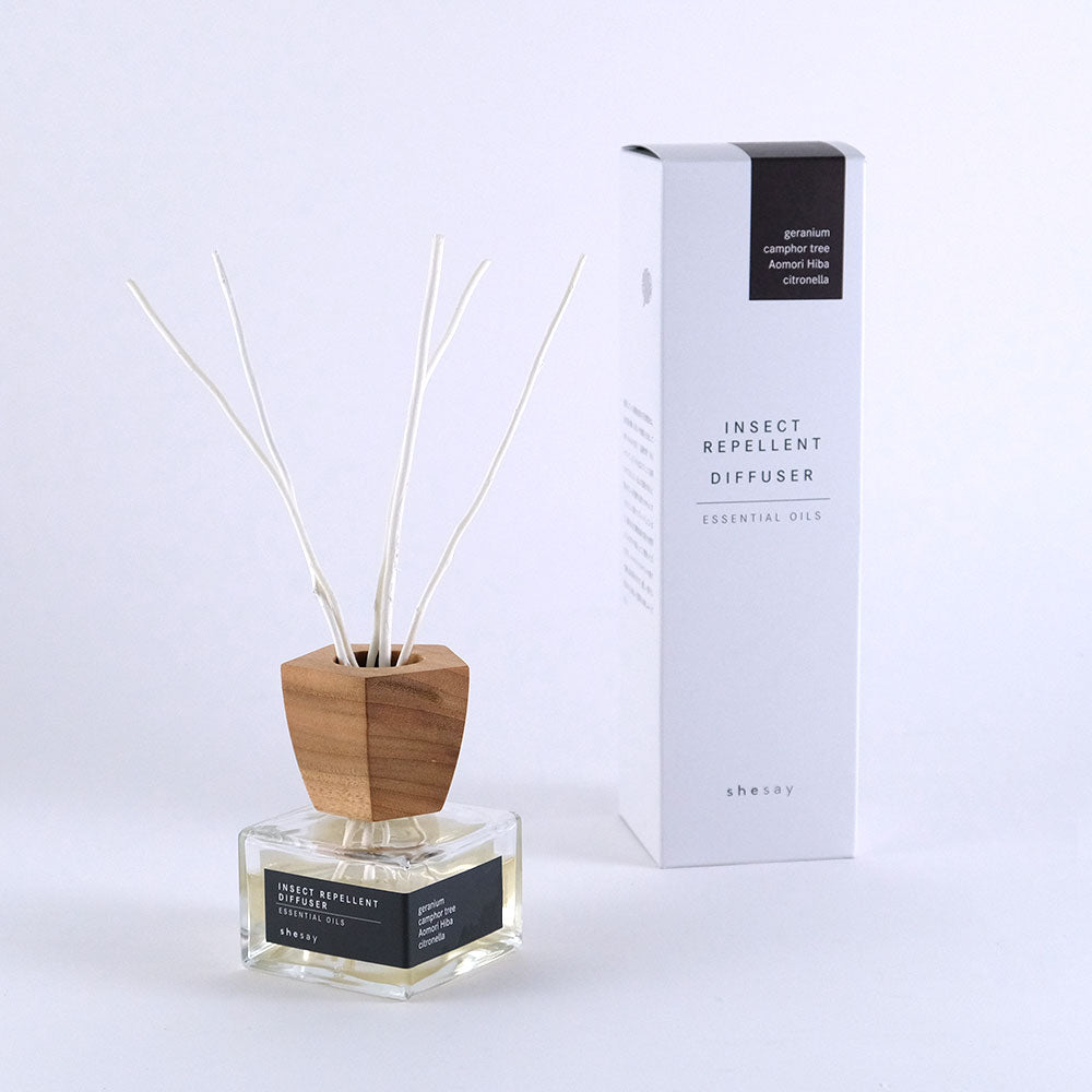 エッセンシャルオイルを使った虫除けディフューザー(2種類)