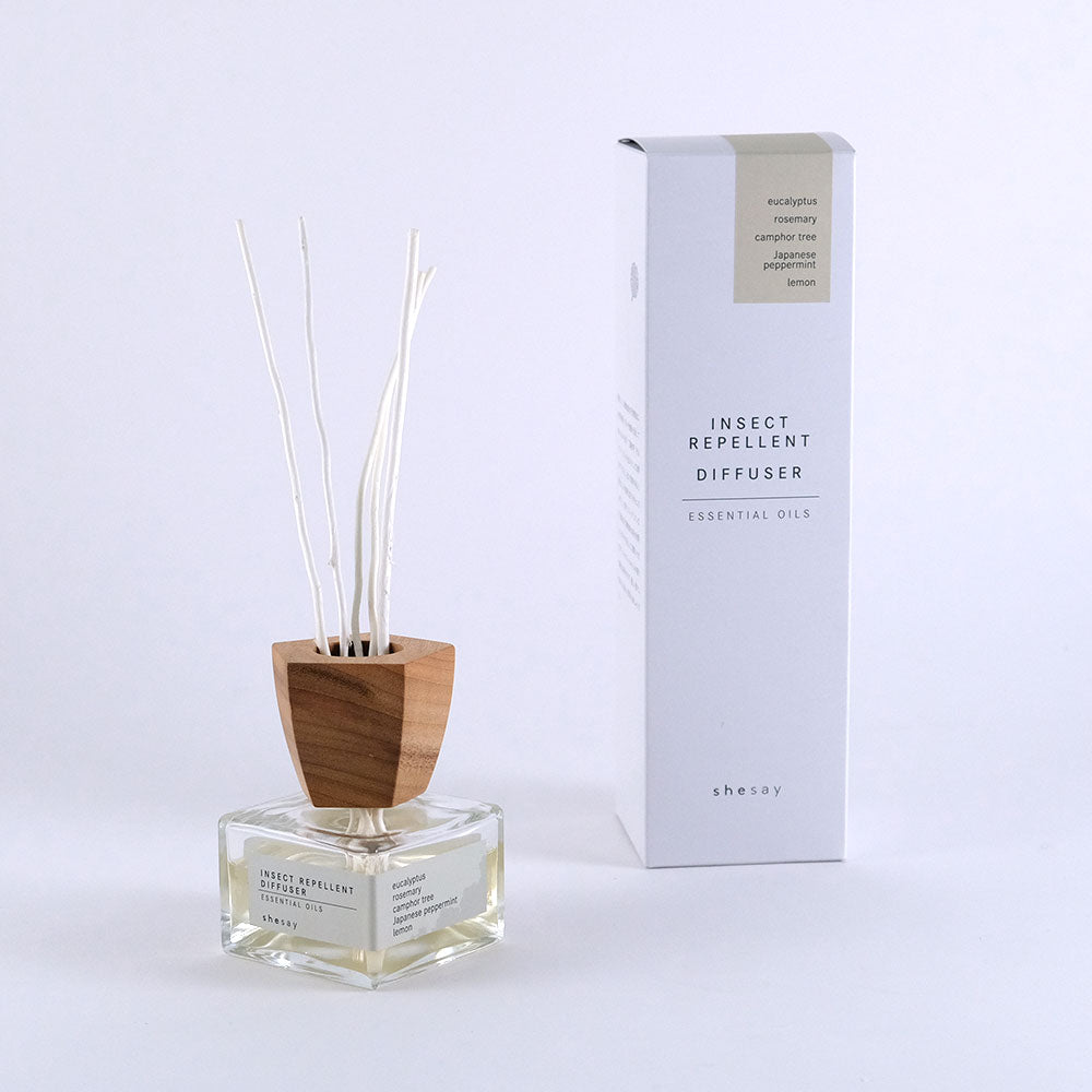 エッセンシャルオイルを使った虫除けディフューザー(2種類)