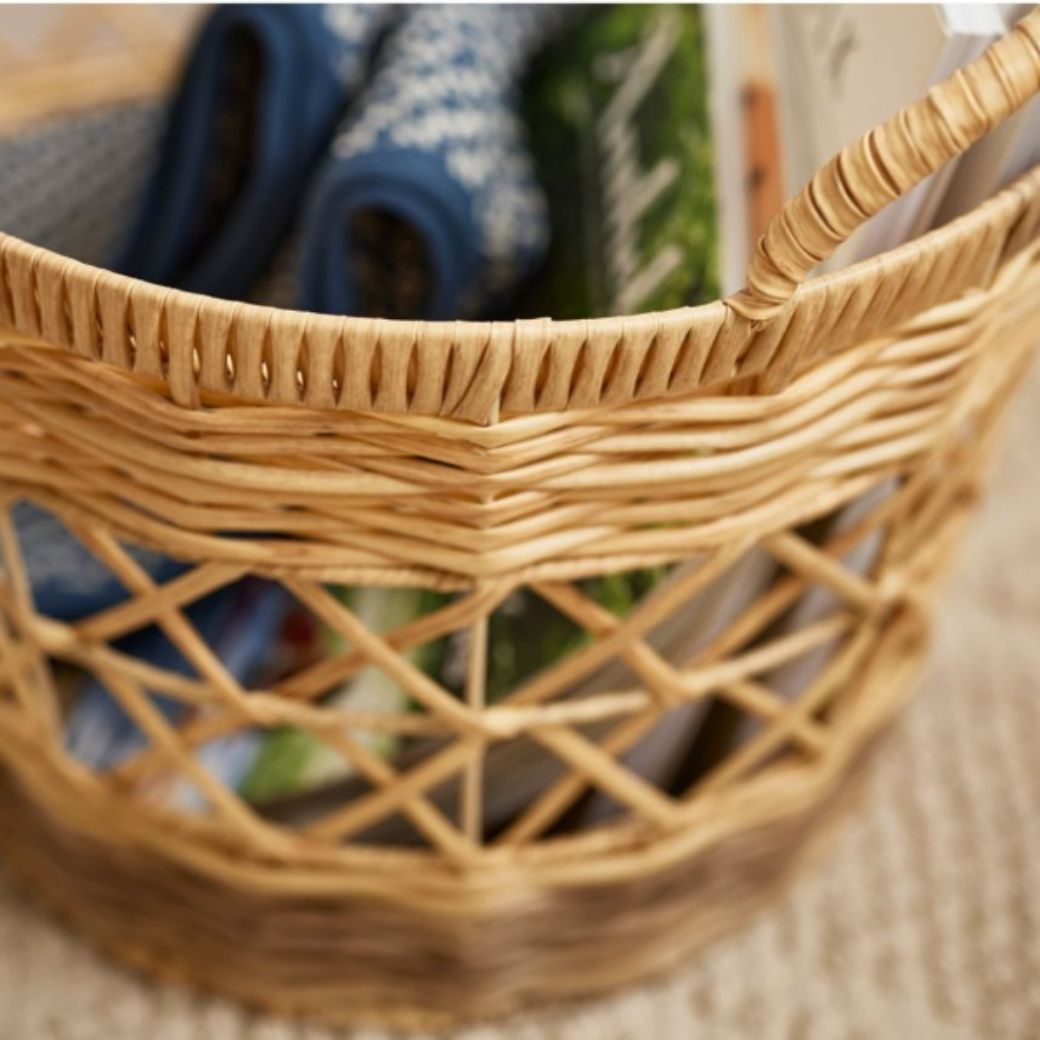 天然素材のような洗えるバスケット