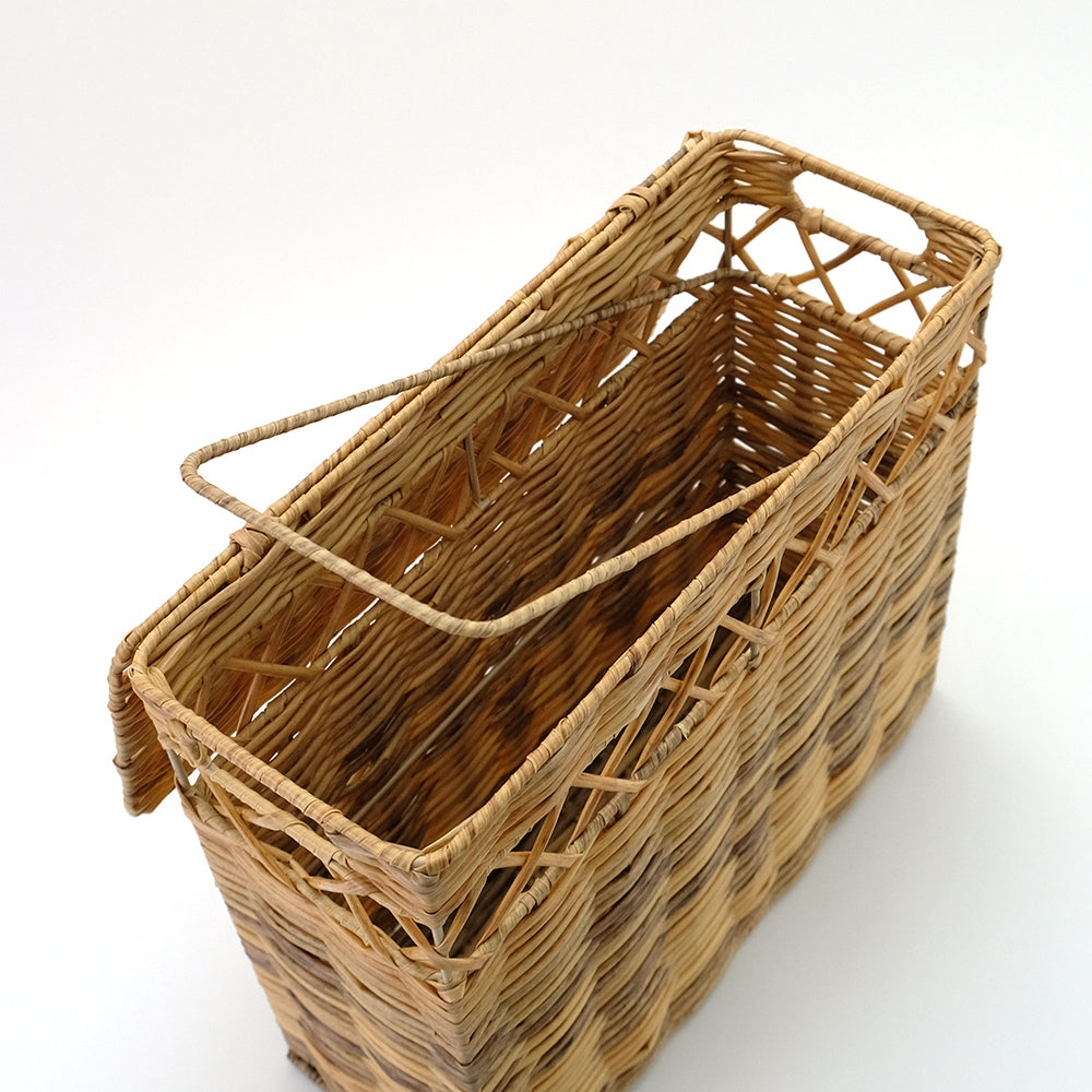 蓋付きスクエアバスケット　ワイド