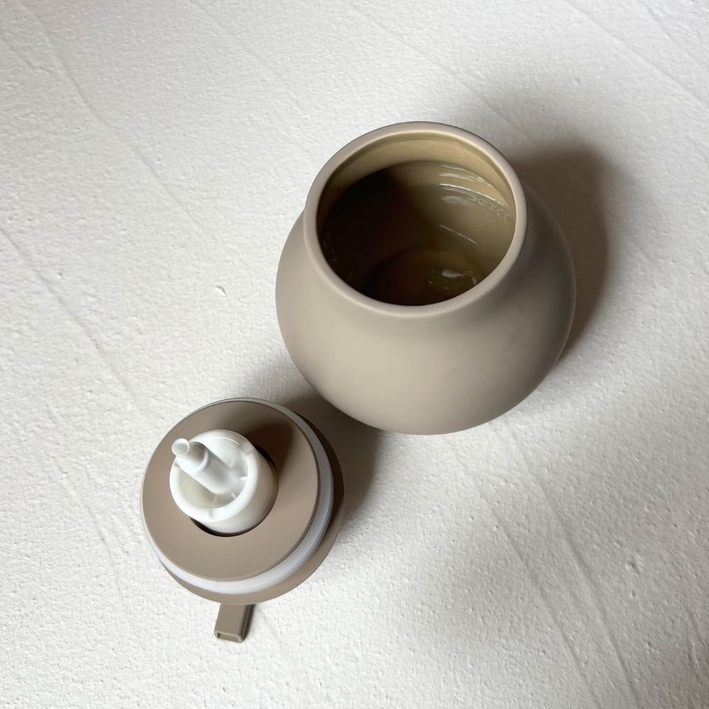 陶器 ソープディスペンサー 泡タイプ ラウンド