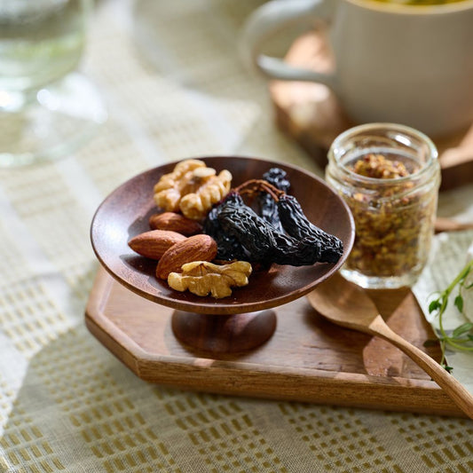 ウッドの高台付きうつわ