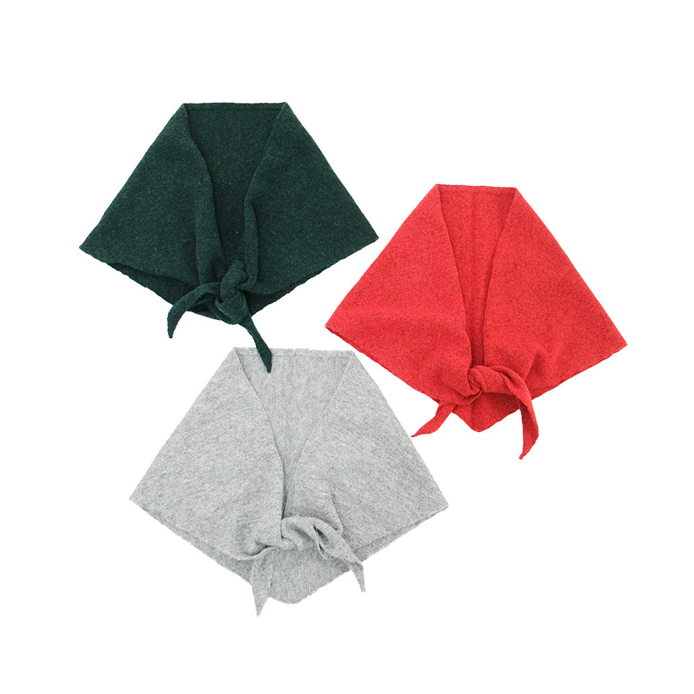 【10月中旬頃入荷予定】アレンジ自在な三角ニットストール