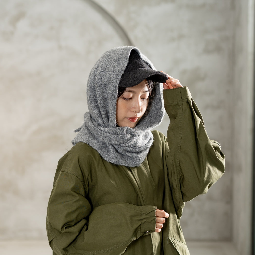 【10月中旬頃入荷予定】アレンジ自在な三角ニットストール