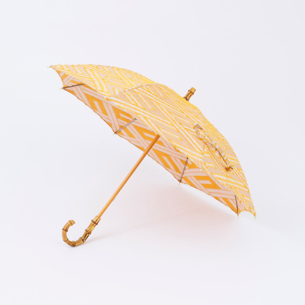 菱模様のジャカード晴雨兼用傘