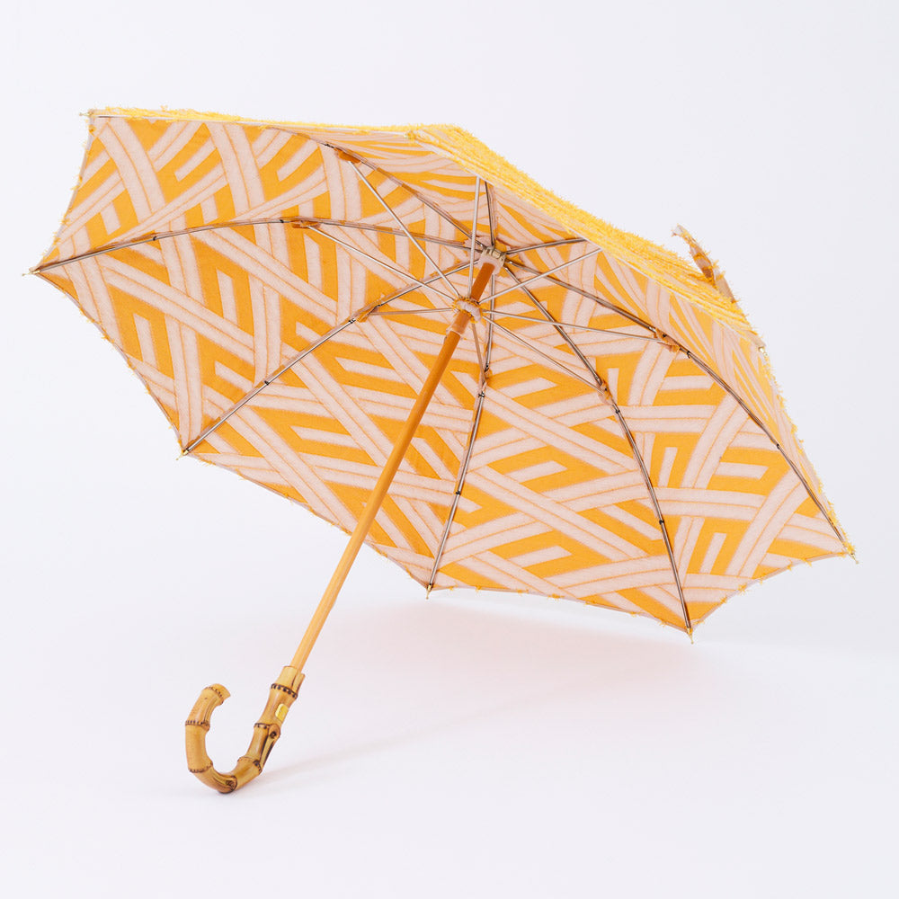 菱模様のジャカード晴雨兼用傘