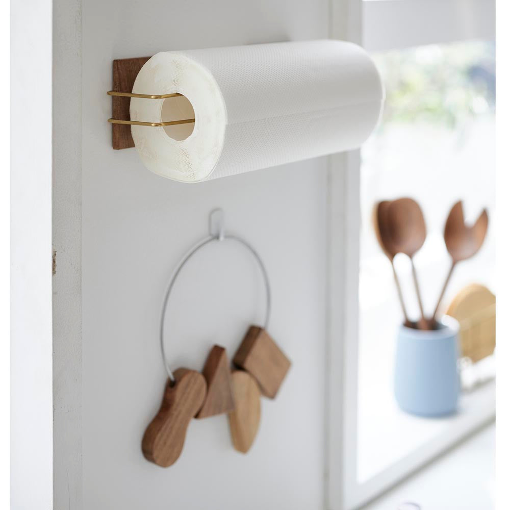 木とBRASSのキッチンペーパーホルダー