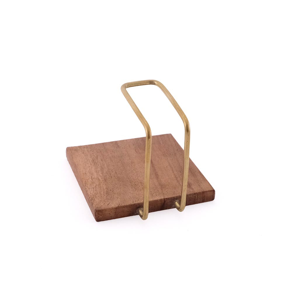 木とBRASSのキッチンペーパーホルダー