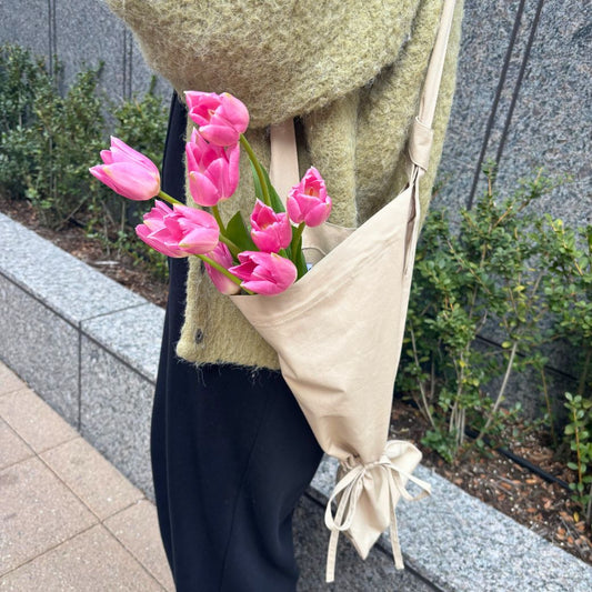 撥水加工のフラワーバッグ