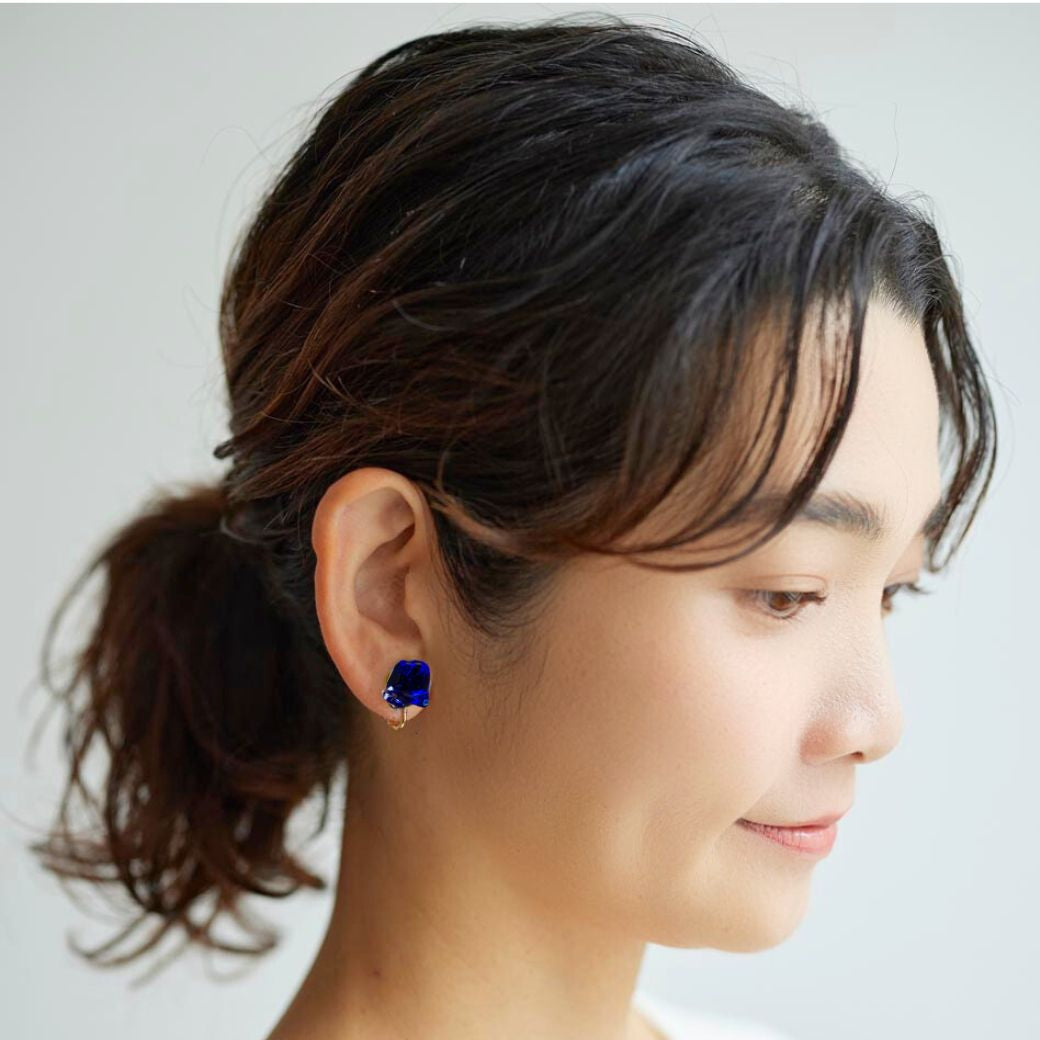 アップサイクルのカラーガラスピアス＆イヤリング