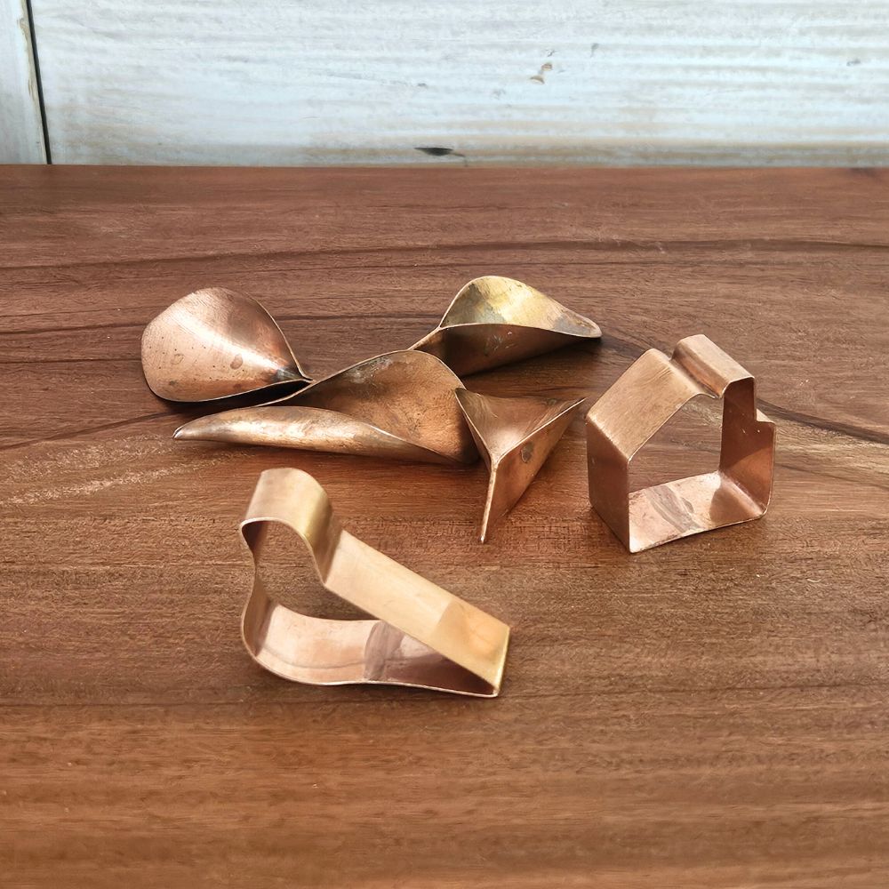 銅のフラワーライフ リーフ（3枚入）